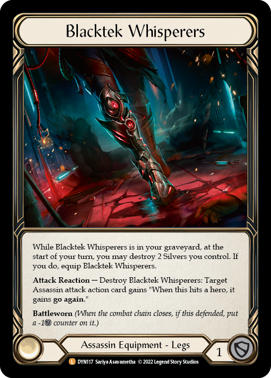 Blacktek Whisperers [DYN117] (Dynasty) Rainbow Foil