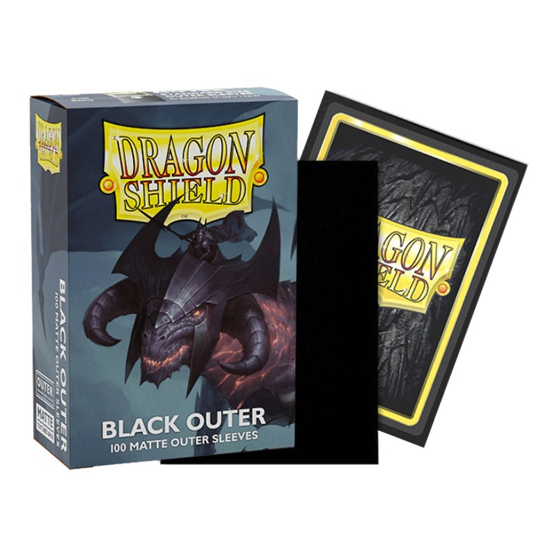 Dragonshield: Black - Matte Outer Sleeves - Standard Size
